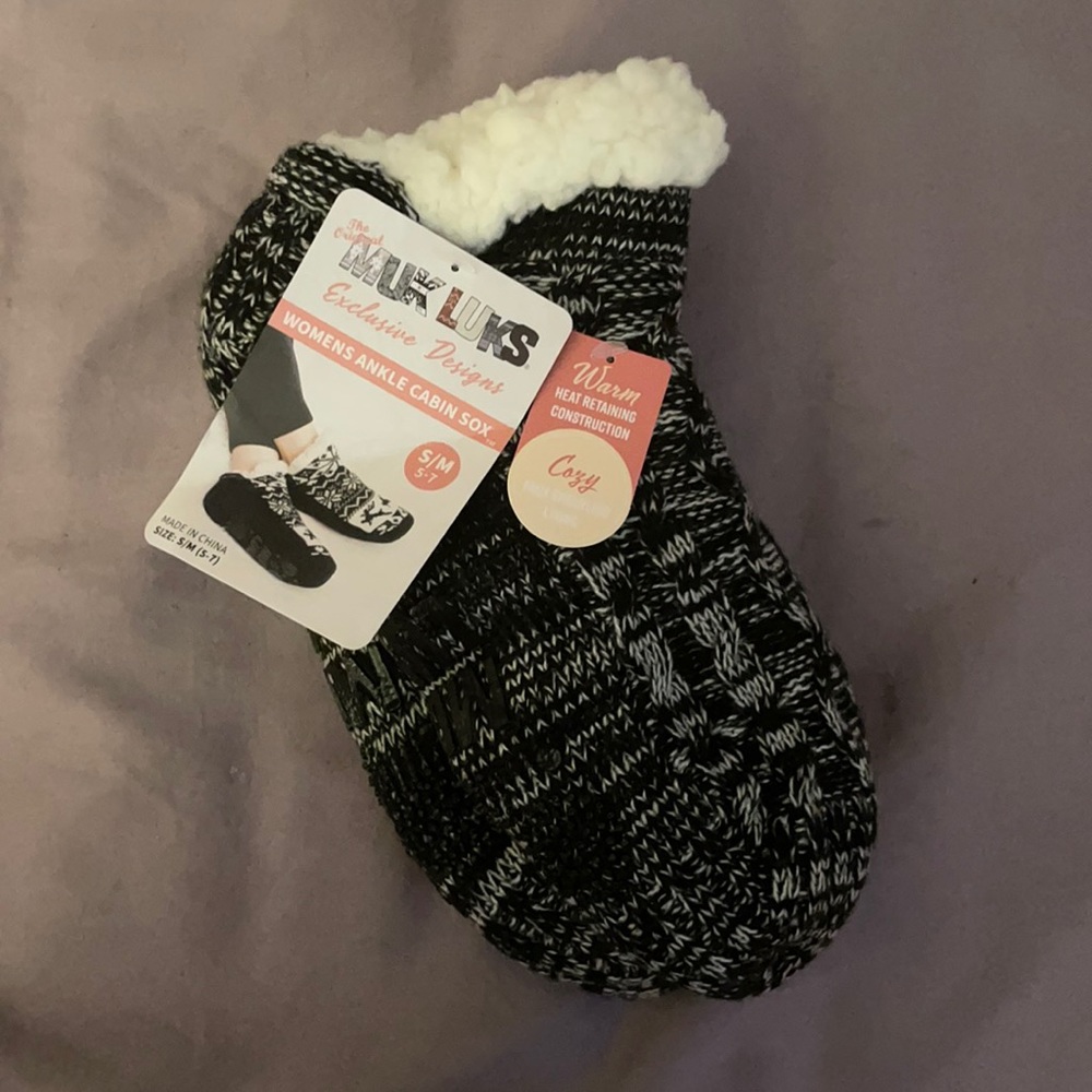 MUK LUKS Women’s Ankle Cabin Sock